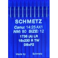 Schmetz Leather point needles Canu 14:25 16x230 DBxF2 Size 80/12
